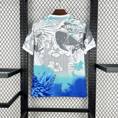 Alternative view of Brazil Soccer Jersey Blue Parrot Special Edition Custom Shirt 2025