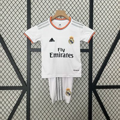 Real Madrid Retro Jersey Home Kids Kit Jersey+Shorts 2013/14